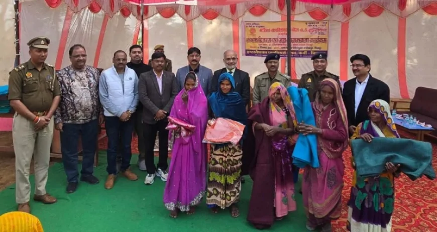 एसपी ने सास-बहू चौपाल में किया जागरुक, पायनियर्स क्लब ने बांटा कंबल व साड़ी