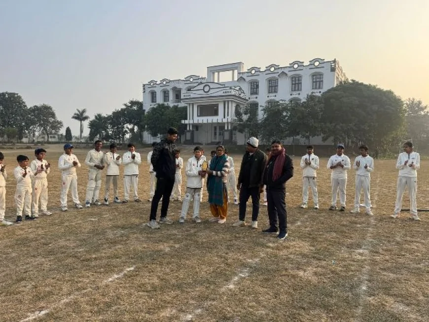 भागवत प्रसाद मेमोरियल स्कूल, बाँदा में अंडर-14 अभ्यास मैच का आयोजन