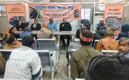 राष्ट्रीय सड़क सुरक्षा माह : 'जीरो फेटेलिटी' के लिए चालकों को किया गया जागरूक