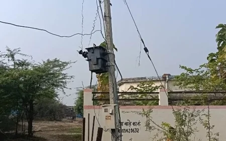 ट्रांसफार्मर फुंकने से पंचायत भवन का कामकाज ठप