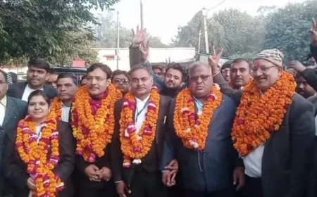 जिला अधिवक्ता संघ के अध्यक्ष बने सुशील, महासचिव पद पर विजय त्रिपाठी ने मारी बाजी