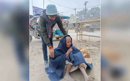 समाजसेवी शिवमंगल अग्रहरि ने गरीब, असहायो को बांटा कंबल