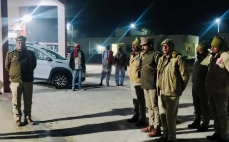 थाना भरतकूप का एएसपी ने किया निरीक्षण