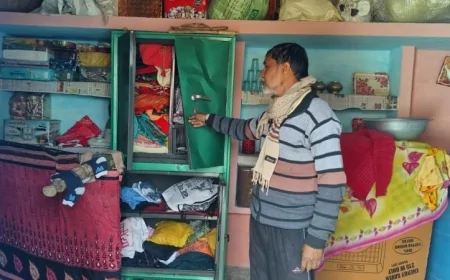 चोरों ने घर में घुसकर जेवरात सहित नकदी उड़ाई, सीओ व कोतवाल ने किया मौका मुआयाना