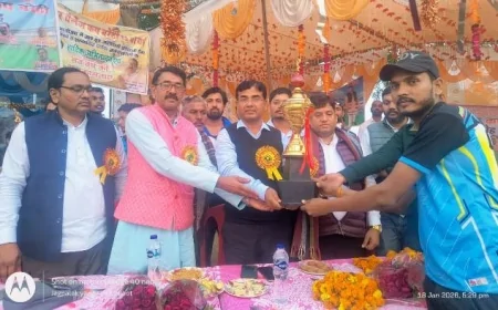 18 दिवसीय सुपर चैलेंज कप बरेठी का भव्य समापन : खेल से होता है सर्वांगीण विकास : एसडीएम