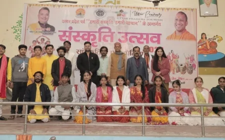 संस्कृति उत्सव 2025–26: बांदा में जिला स्तरीय सांस्कृतिक प्रतियोगिताएं हर्षोल्लास के साथ संपन्न