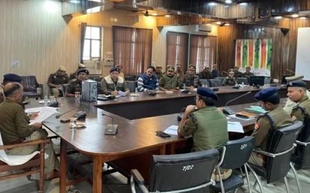 एसपी ने परेड एवं सुरक्षा व्यवस्था को लेकर की गोष्ठी, दिये निर्देश