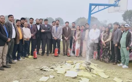 शिक्षकों को दी अग्निशमन यंत्र के उपयोग की जानकारी