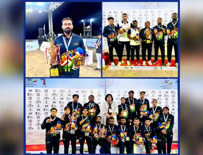 खेलो इंडिया बीच कबड्डी में बांदा के अंशुल का परचम, यूपी टीम ने जीता उपविजेता का गौरव