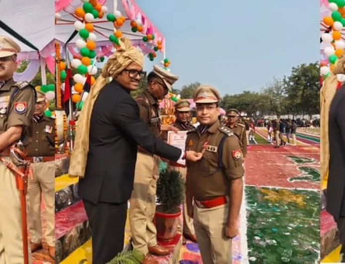 पुलिस लाइन्स में मनाया गया 77वां गणतन्त्र दिवस