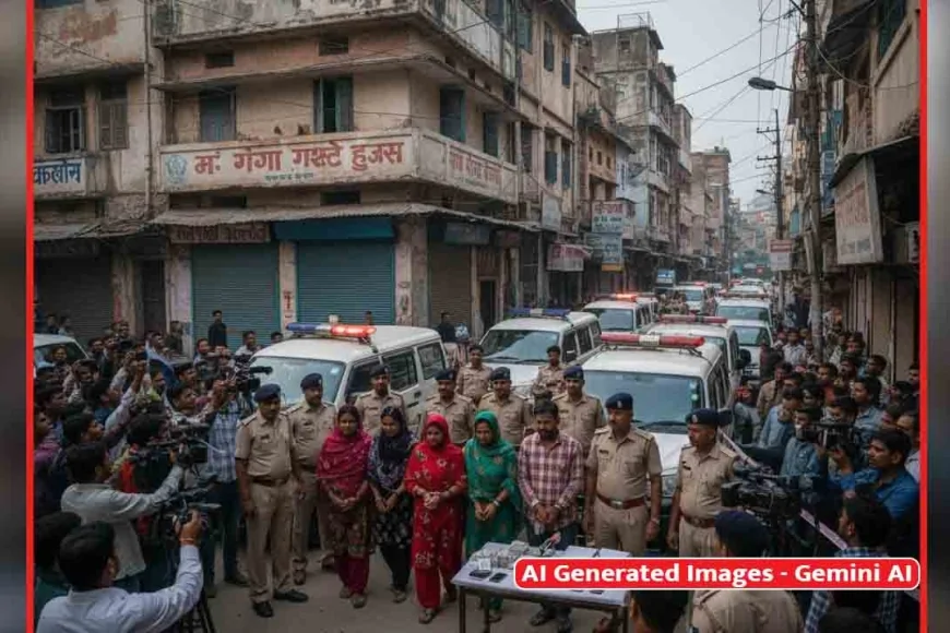 UP : प्रयागराज में बड़े देह व्यापार गिरोह का पर्दाफाश