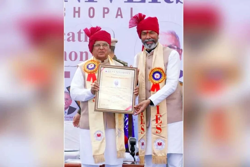 जल योद्धा पद्मश्री उमाशंकर पांडे को मिली डी. लिट् की मानद उपाधि