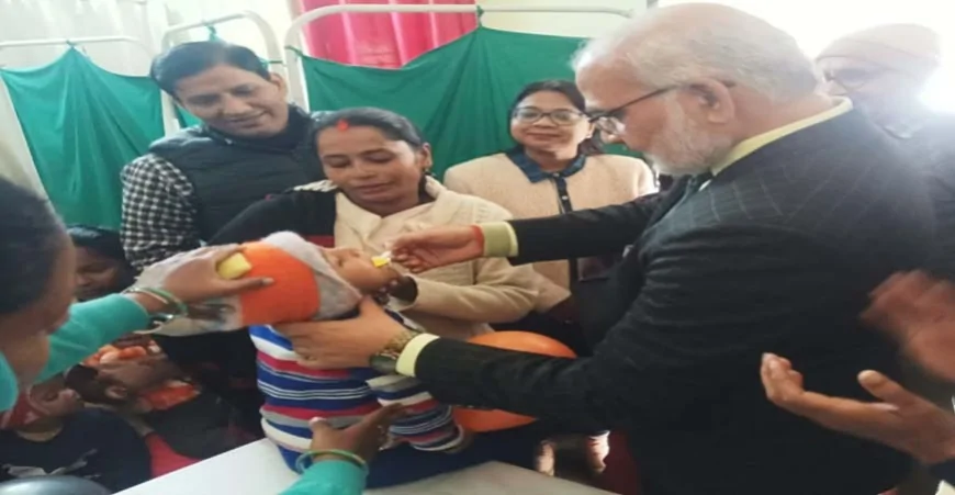 सीएमओ ने बच्चो को विटामिन ‘ए’ खुराक पिला अभियान का किया शुभारंभ