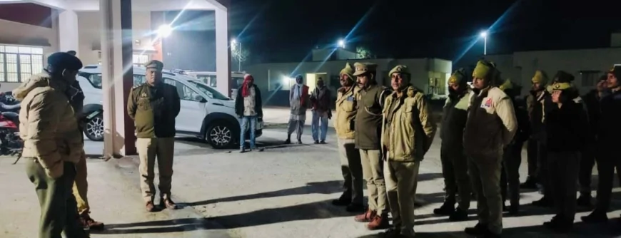 थाना भरतकूप का एएसपी ने किया निरीक्षण