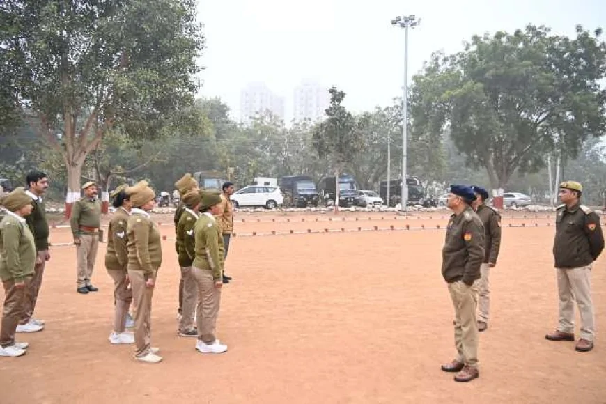 एसपी ने परेड और पुलिस लाइन का किया निरीक्षण