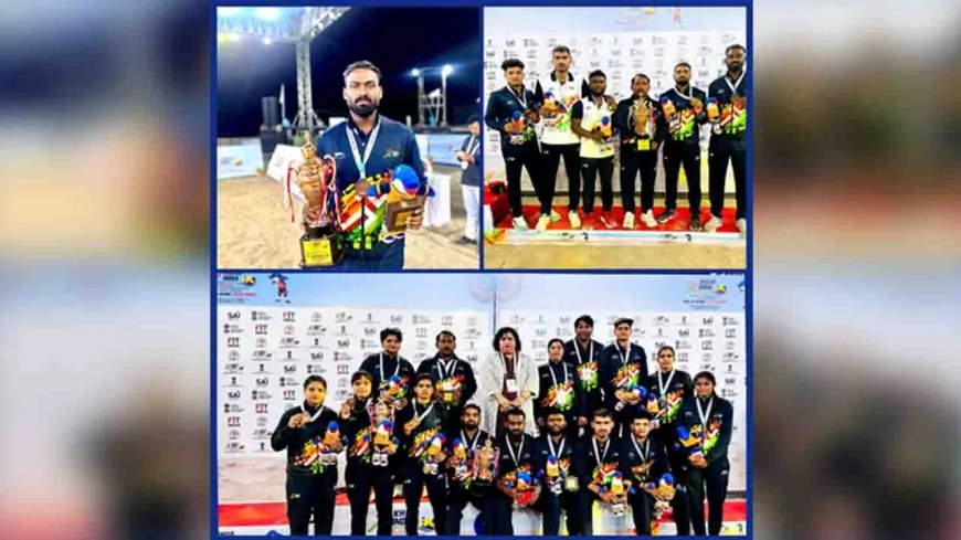 खेलो इंडिया बीच कबड्डी में बांदा के अंशुल का परचम, यूपी टीम ने जीता उपविजेता का गौरव