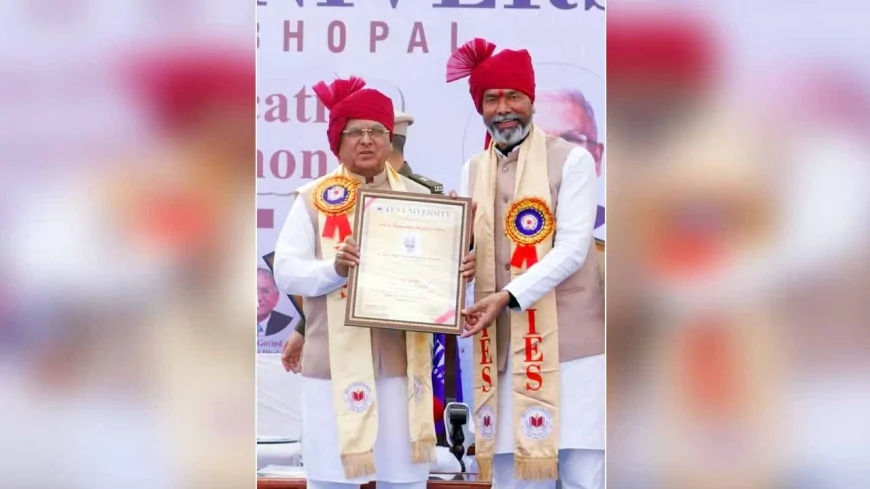 जल योद्धा पद्मश्री उमाशंकर पांडे को मिली डी. लिट् की मानद उपाधि