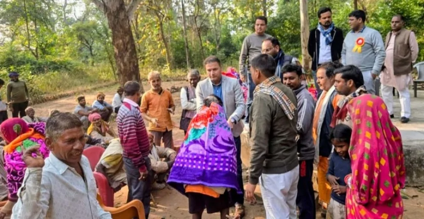 जरूरतमंदो को बांटे गए कंबल