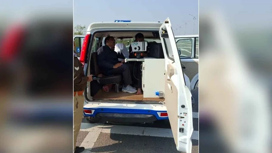 बुंदेलखंड एक्सप्रेस-वे पर ओवरस्पीडिंग के खिलाफ सख्ती, 70 वाहनों की जांच में 53 का चालान