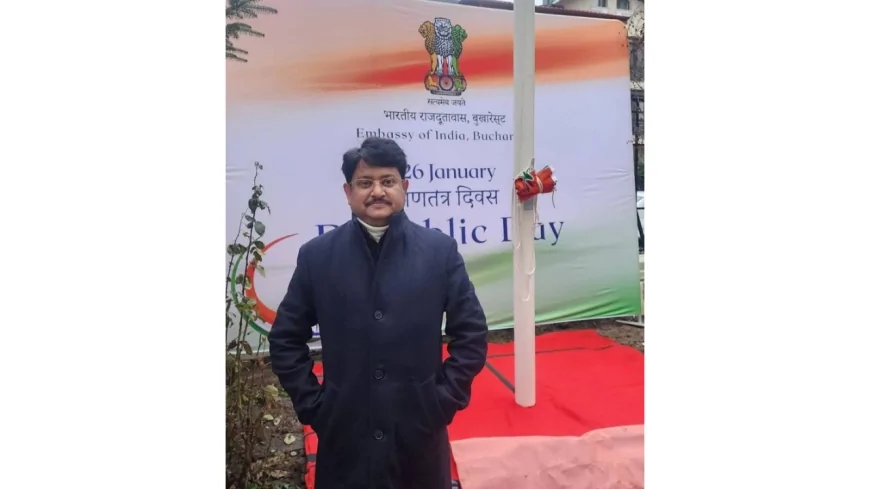 बुखारेस्ट में लहराया तिरंगा, संयुक्त भारतीय दूतावास में धूमधाम से मना 77वां गणतंत्र दिवस
