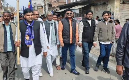 राठ में श्रद्धा और उल्लास के साथ निकली संत रविदास महाराज की भव्य शोभायात्रा