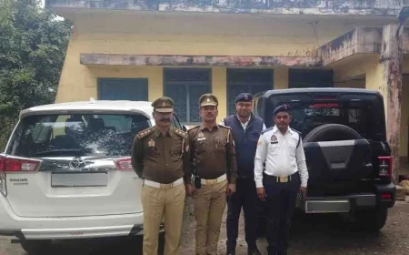 बाँदा में स्टंटबाजी पर पुलिस की सख्त कार्रवाई, लग्जरी गाड़ियां सीज