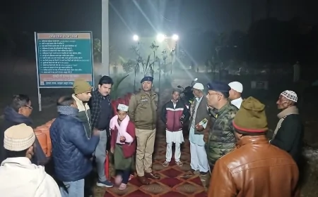 शबे बारात को लेकर राठ में पुलिस रही अलर्ट, कब्रस्थानों पर की गई गश्त