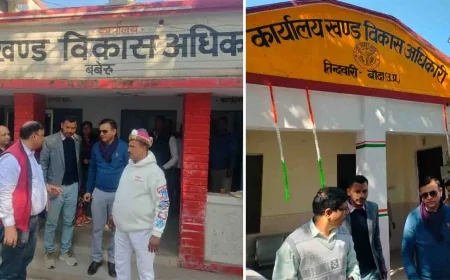 आयुक्त अजीत कुमार ने किया बबेरू व तिंदवारी क्षेत्र का व्यापक निरीक्षण