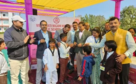 राष्ट्रीय कृमि मुक्ति दिवस के शुभारंभ कार्यक्रम पर विद्यावती निगम मेमोरियल स्कूल में जागरूकता कार्यक्रम आयोजित