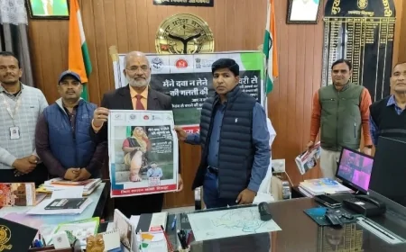 सीडीओ ने दवा खाकर किया फाइलेरिया नियंत्रण कार्यक्रम का शुभारंभ