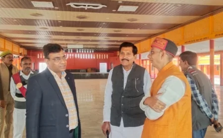 नोडल अधिकारी ने रामायण मेला परिसर का निरीक्षण कर देखी व्यवस्थाएं