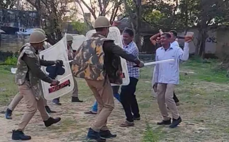 कोतवाली परिसर में दंगा नियंत्रण का अभ्यास