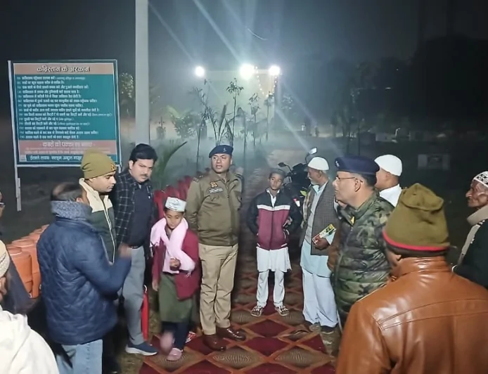 शबे बारात को लेकर राठ में पुलिस रही अलर्ट, कब्रस्थानों पर की गई गश्त