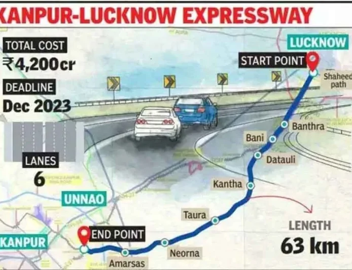 1 अप्रैल से खुलेगा लखनऊ–कानपुर एक्सप्रेसवे, 35 मिनट में पूरा होगा सफर