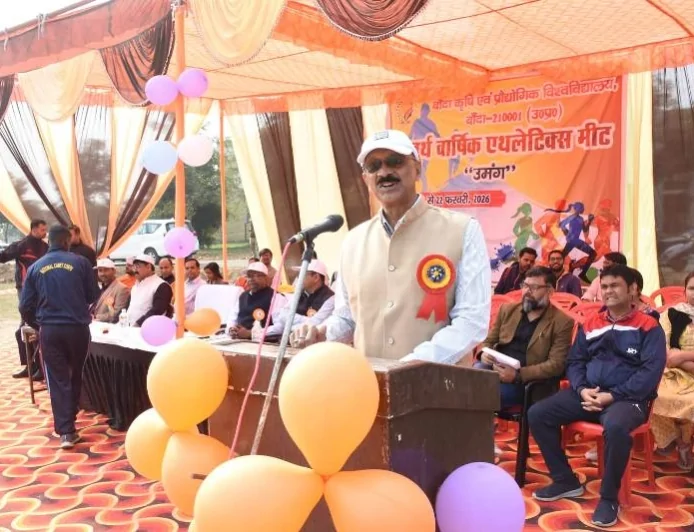 बांदा कृषि एवं प्रौद्योगिक विश्वविद्यालय में द्वि-दिवसीय एथलेटिक मीट ‘उमंग’ का भव्य शुभारंभ
