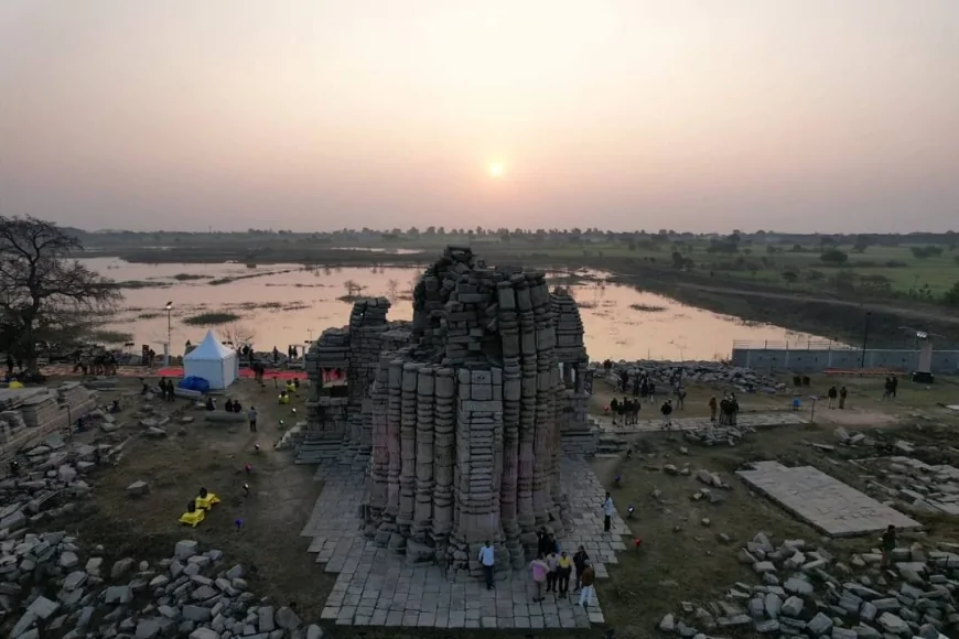 रहेलिया सूर्य मंदिर पर सूर्य महोत्सव-2026 का भव्य शुभारम्भ, वैदिक मंत्रोच्चारण के साथ हुई सूर्य आरती