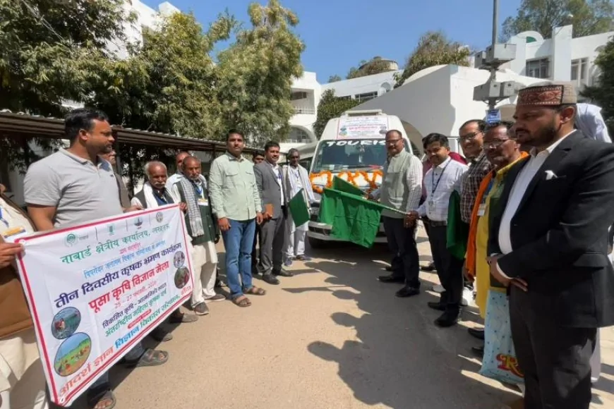 उन्नत कृषि सीखने दिल्ली रवाना हुए बाँदा के किसान