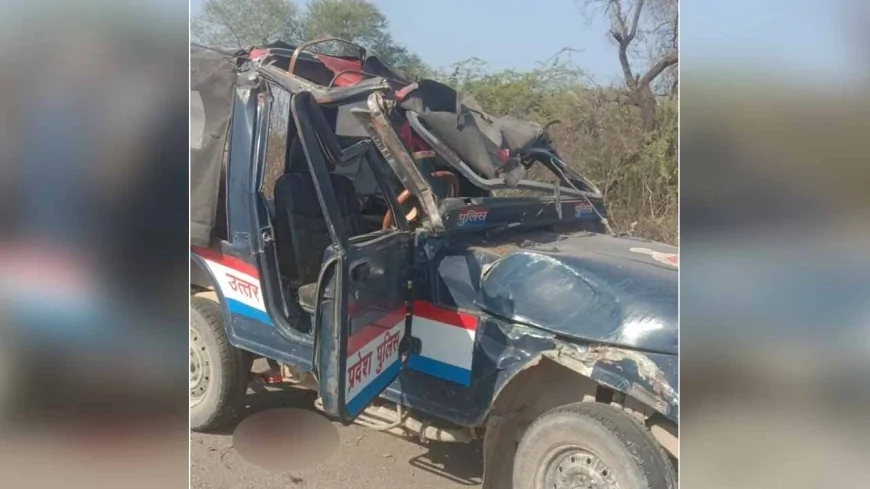 स्टंटबाज बाइक सवारों को बचाने के चक्कर में पलटी पुलिस की जीप, होमगार्ड की हुई मौत