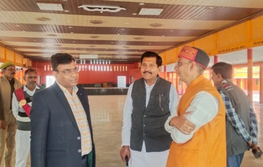 नोडल अधिकारी ने रामायण मेला परिसर का निरीक्षण कर देखी व्यवस्थाएं