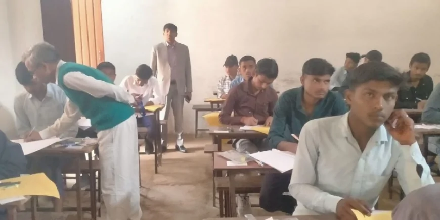 मुख्य विकास अधिकारी ने परीक्षा केंद्र का किया निरीक्षण