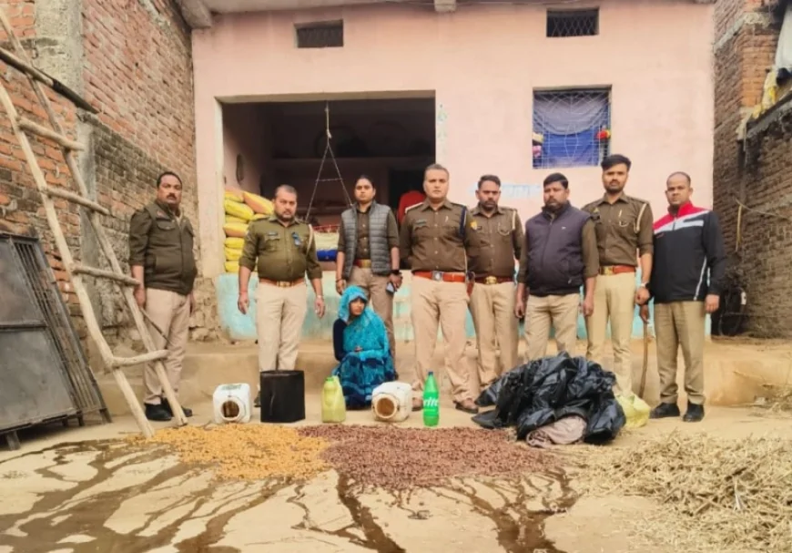 आबकारी टीम ने नष्ट कराया दो कुंतल लहन