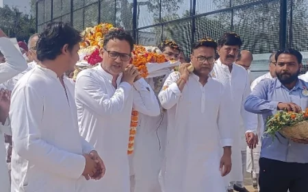 डॉ बीके जैन को सलामी एवं गार्ड ऑफ आनर के साथ दी गई अंतिम विदाई