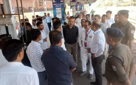 डीआरएम ने निरीक्षण कर व्यवस्थाओं का लिया जायजा