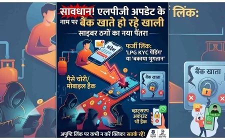सावधान! LPG अपडेट के नाम पर खाली हो रहे हैं बैंक खाते; साइबर ठगों ने अपनाया नया पैंतरा
