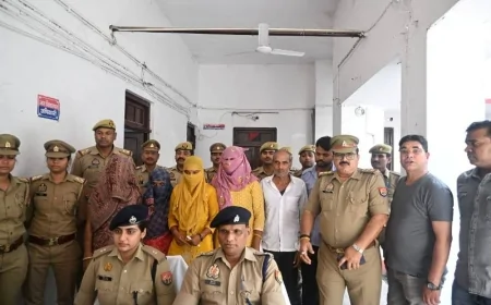 बांदा पुलिस की बड़ी कामयाबी : अंतरराज्यीय टप्पेबाज गिरोह के 6 सदस्य गिरफ्तार, 32 लाख का माल बरामद