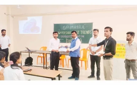 राजकीय पॉलिटेक्निक कुरारा में एआई कार्यशाला, छात्रों को आधुनिक तकनीक की दी जानकारी