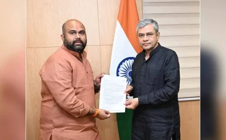 बांदा जंक्शन के विकास को लेकर रेल मंत्री को भेजा गया ज्ञापन