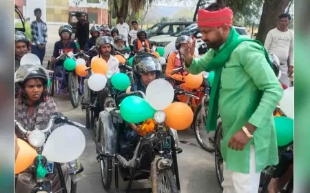 20 दिव्यांगों को बांटे मोटराइज्ड ट्राइसाइकिल