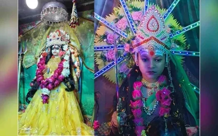 कुरारा में नवरात्र की धूम : बड़ी देवी मंदिर में उमड़ा आस्था का सैलाब