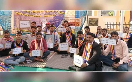 पाठा क्षेत्र की समस्याओं को लेकर दसवें दिन जारी रहा अनशन